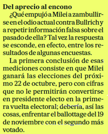 Utilización de porcentajes de los sondeos como recurso argumentativo en La Nación