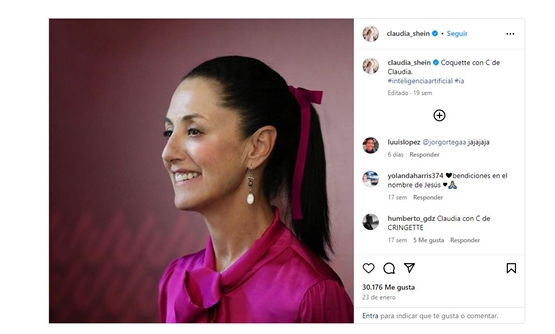 Entretenimiento político en Instagram